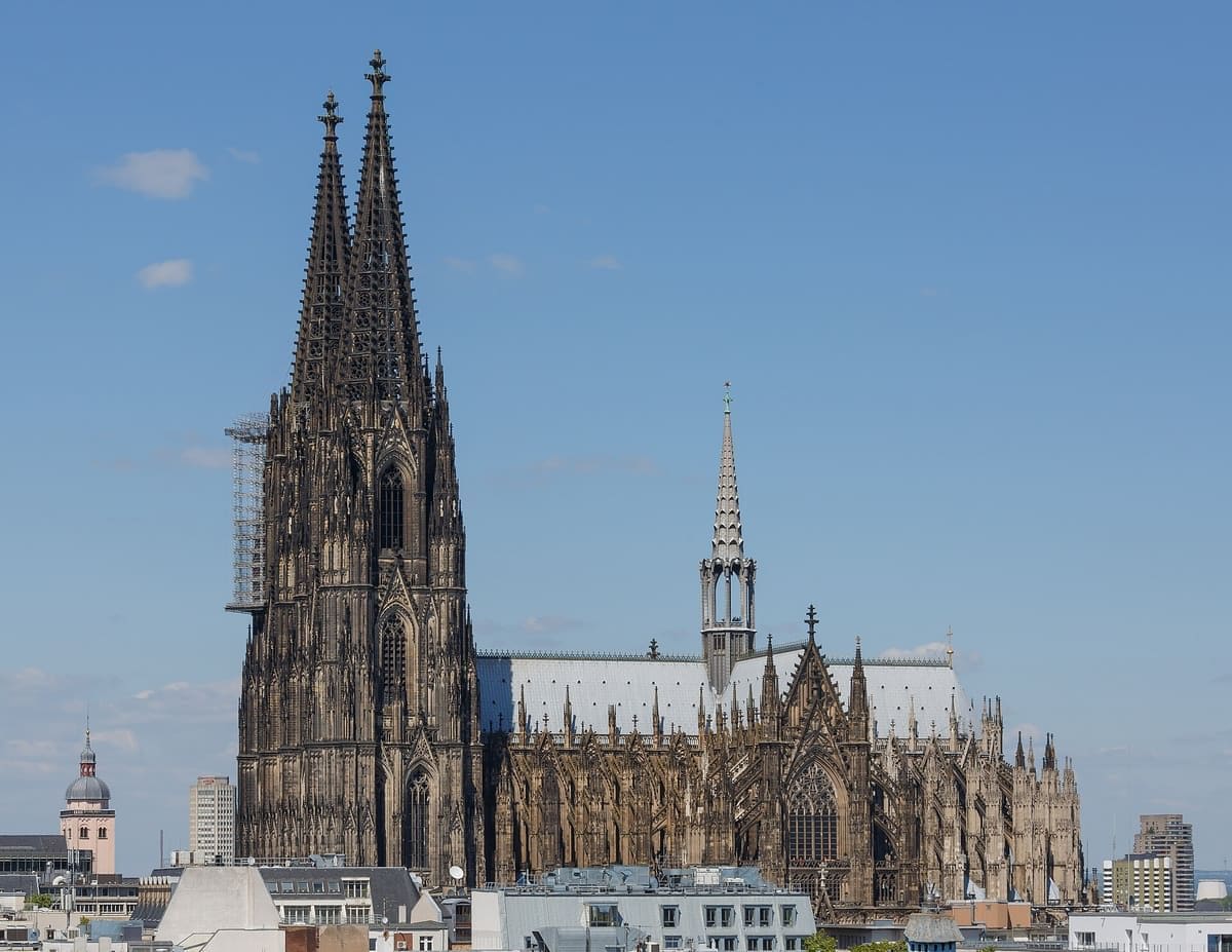 Cologne Cathedral seen from the square outside