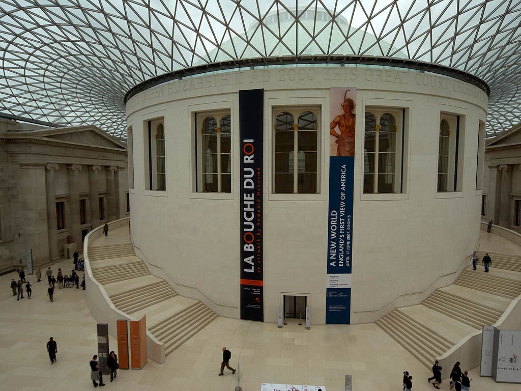 Great Court of the British Museum on day three in London